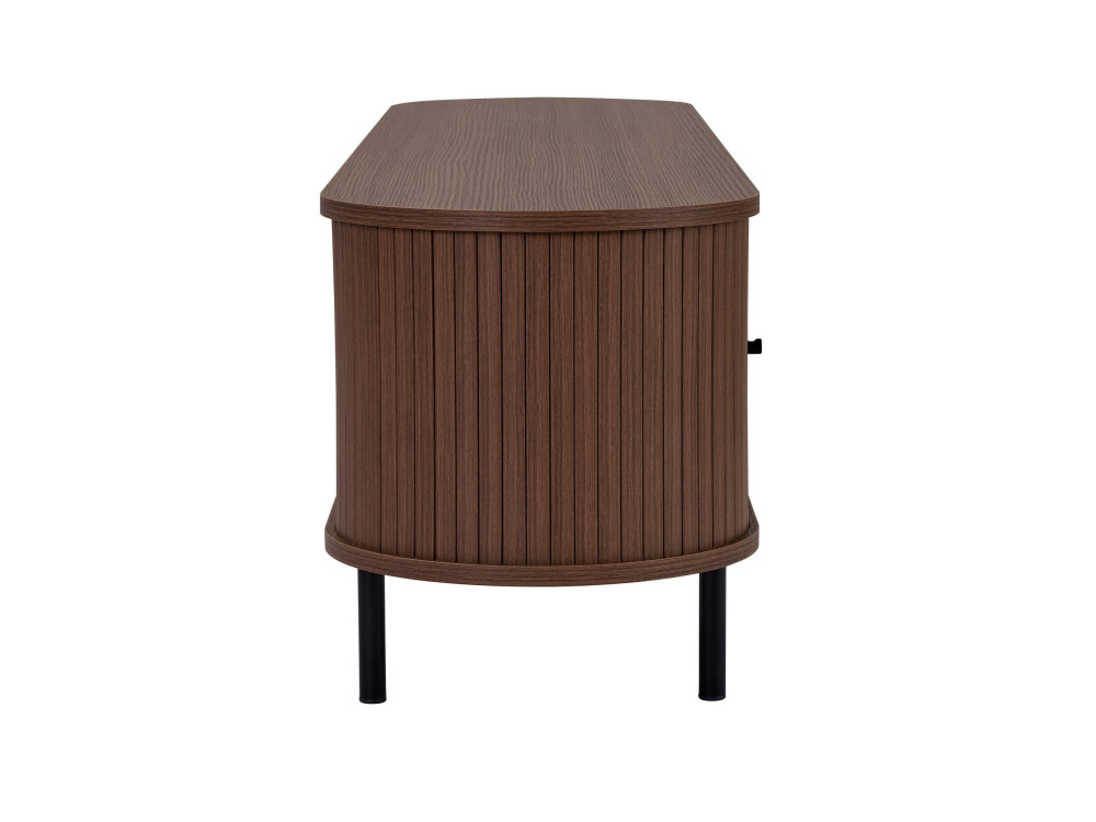 Drewniana szafka pod telewizor „Gentle” – 180 x 40 x 47 cm – brązowa
