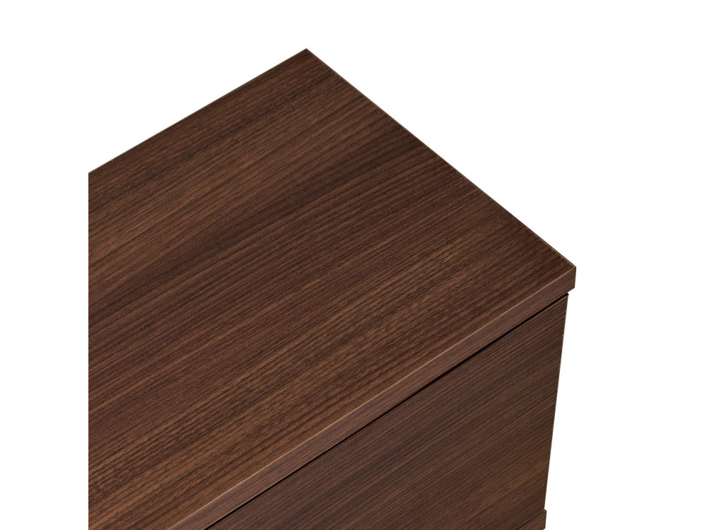 Drewniana szafka pod telewizor „Ligne 140” – 140 x 25 x 25 cm – orzech