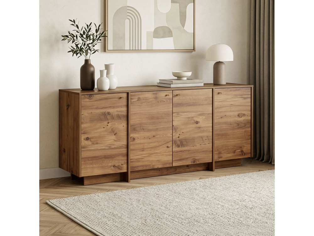 Drewniana konsola „Varen” – 180 x 45 x 82 cm – sosna atlantycka