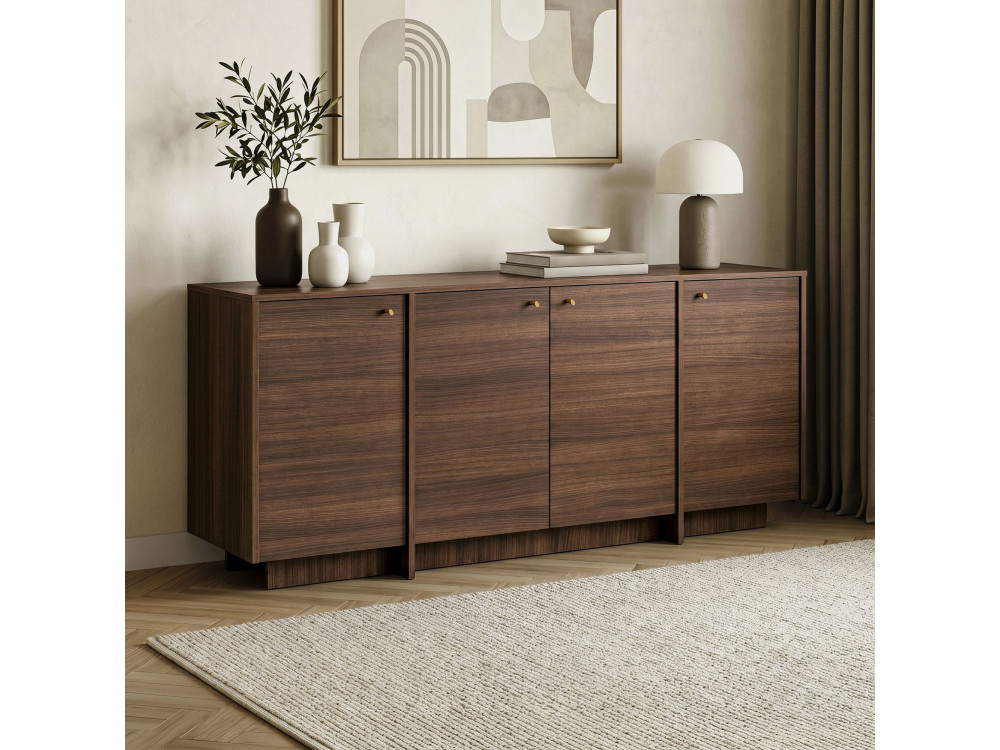 Drewniana konsola „Varen” – 180 x 45 x 82 cm – orzech