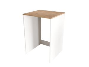 Drewniana szafka pod pralkę „Nord” – 66 x 60 x 92 cm – biała