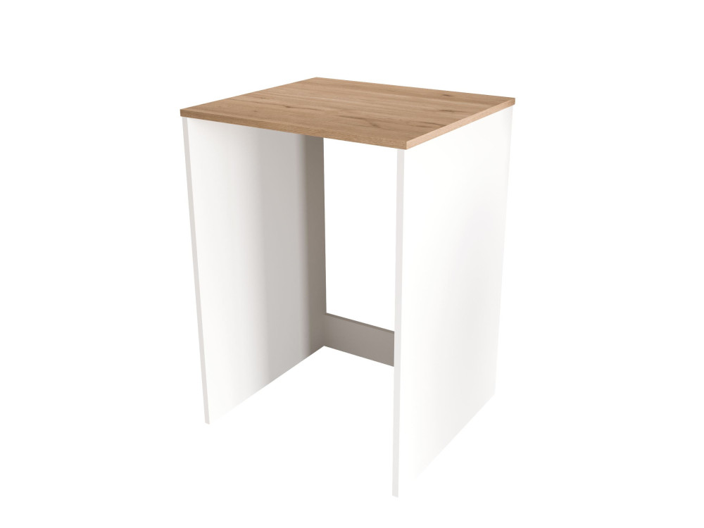 Drewniana szafka pod pralkę „Nord” – 66 x 60 x 92 cm – biała