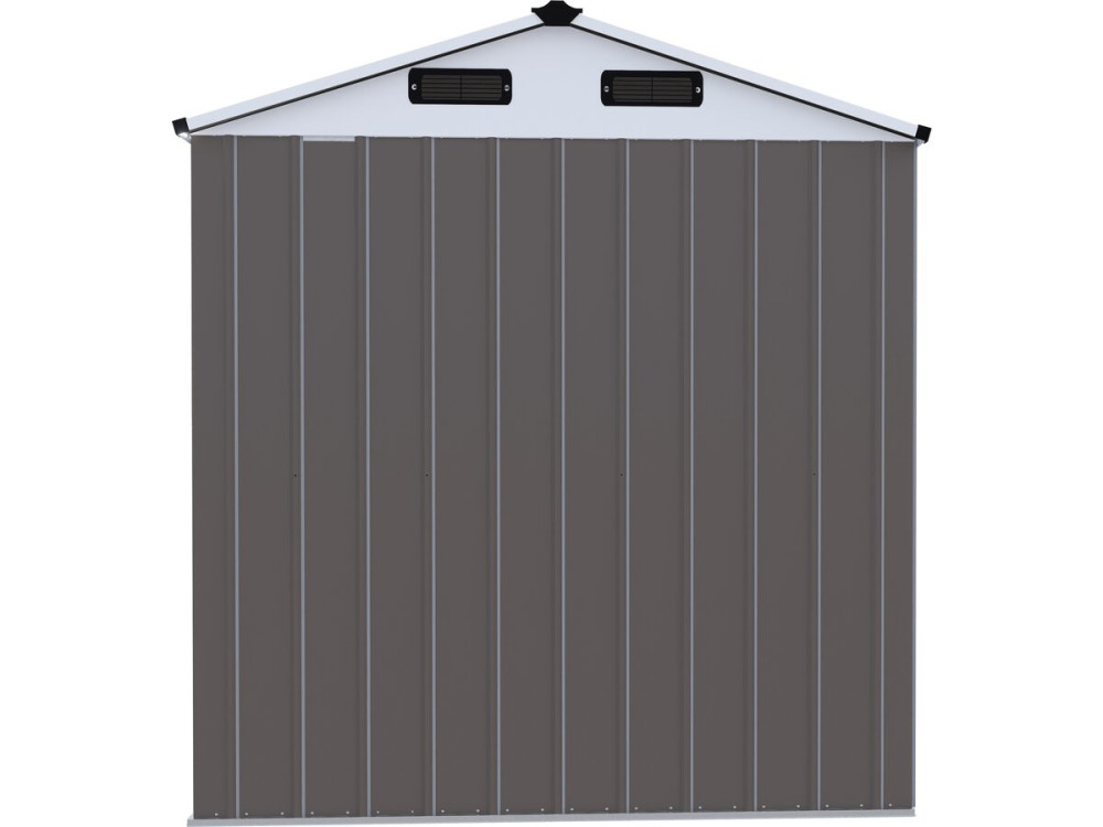Metalowa szopa ogrodowa „Dallas II” – 2,17 m² – kolor taupe