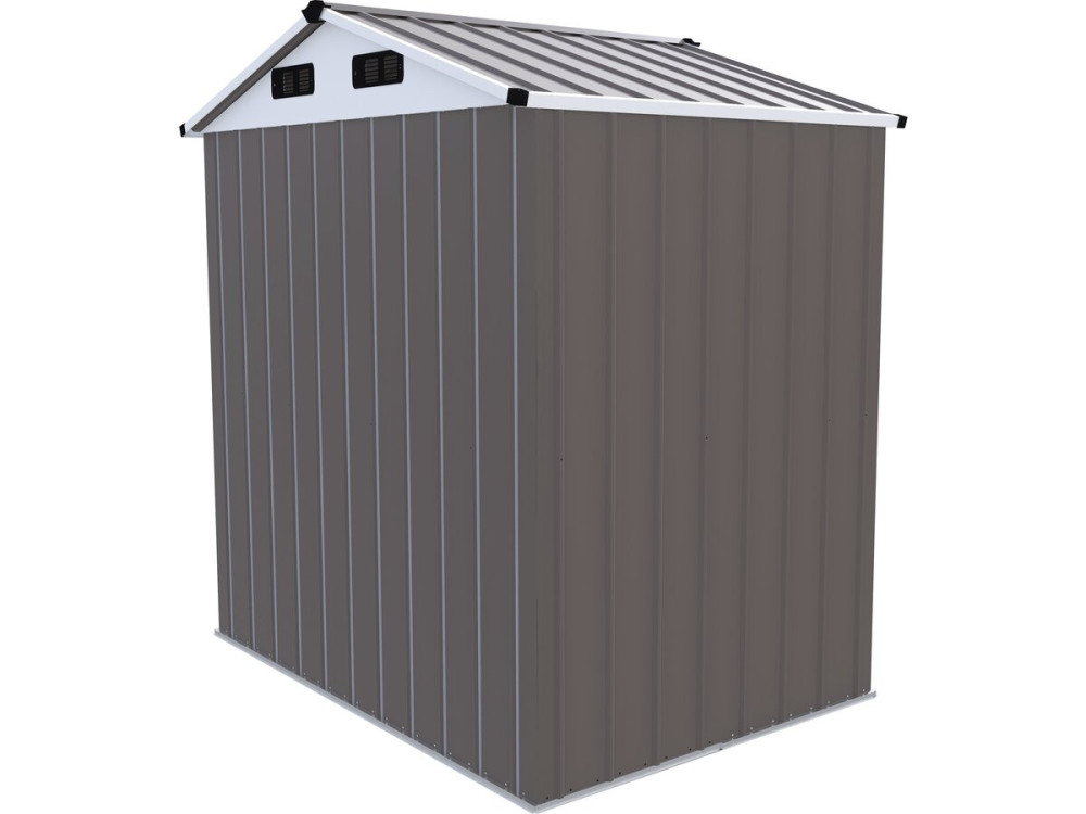 Metalowa szopa ogrodowa „Dallas II” – 2,17 m² – kolor taupe