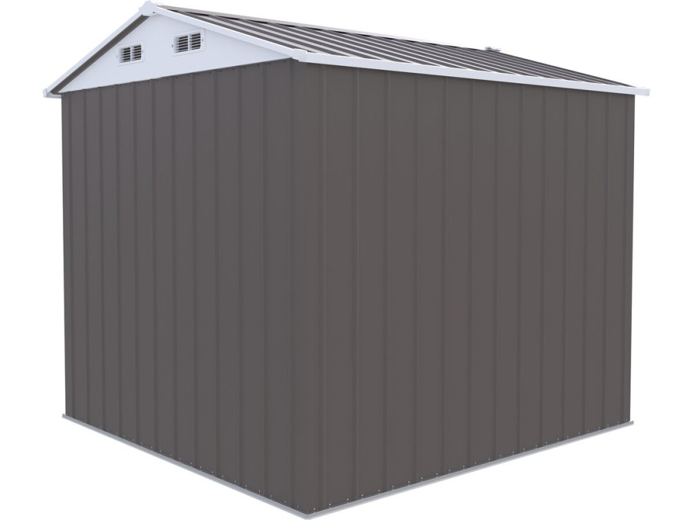 Metalowa altana ogrodowa „Dallas” – 4,12 m² – kolor taupe