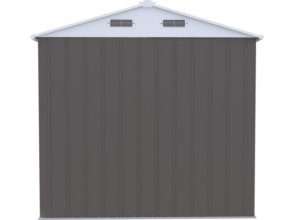 Metalowa altana ogrodowa „Dallas” – 4,12 m² – kolor taupe