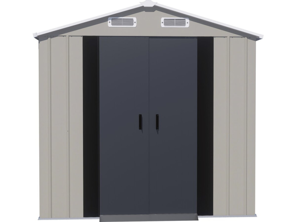 Metalowa szopa ogrodowa „Nebraska” – 4,12 m² – szara