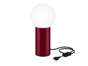 Metalowa lampa stołowa „Polo” – 15 x 15 x 35 cm – czerwona
