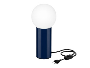 Metalowa lampa stołowa „Polo” – 15 x 15 x 35 cm – niebieska