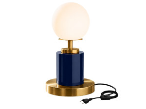 Metalowa lampa stołowa „Moira” – 17 x 17 x 34 cm – niebieska