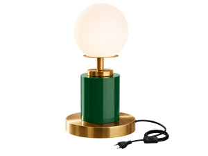 Metalowa lampa stołowa „Moira” – 17 x 17 x 34 cm – zielona
