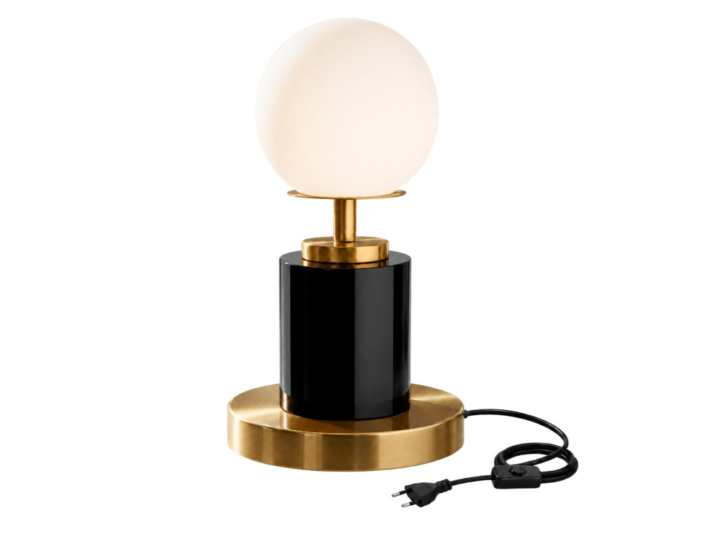 Metalowa lampa stołowa „Moira” – 17 x 17 x 34 cm – czarna