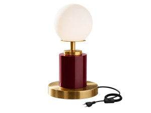 Metalowa lampa stołowa „Moira” – 17 x 17 x 34 cm – czerwona