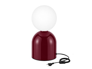 Metalowa lampa stołowa „Pupa” – 14 x 14 x 25 cm – czerwona