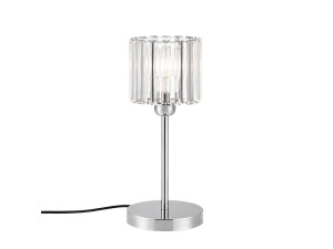Metalowa lampa stołowa „Yakops” – 17 x 17 x 50 cm – szara