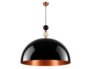 Metalowa lampa wisząca „Bubble” – 60 x 60 cm – czarna