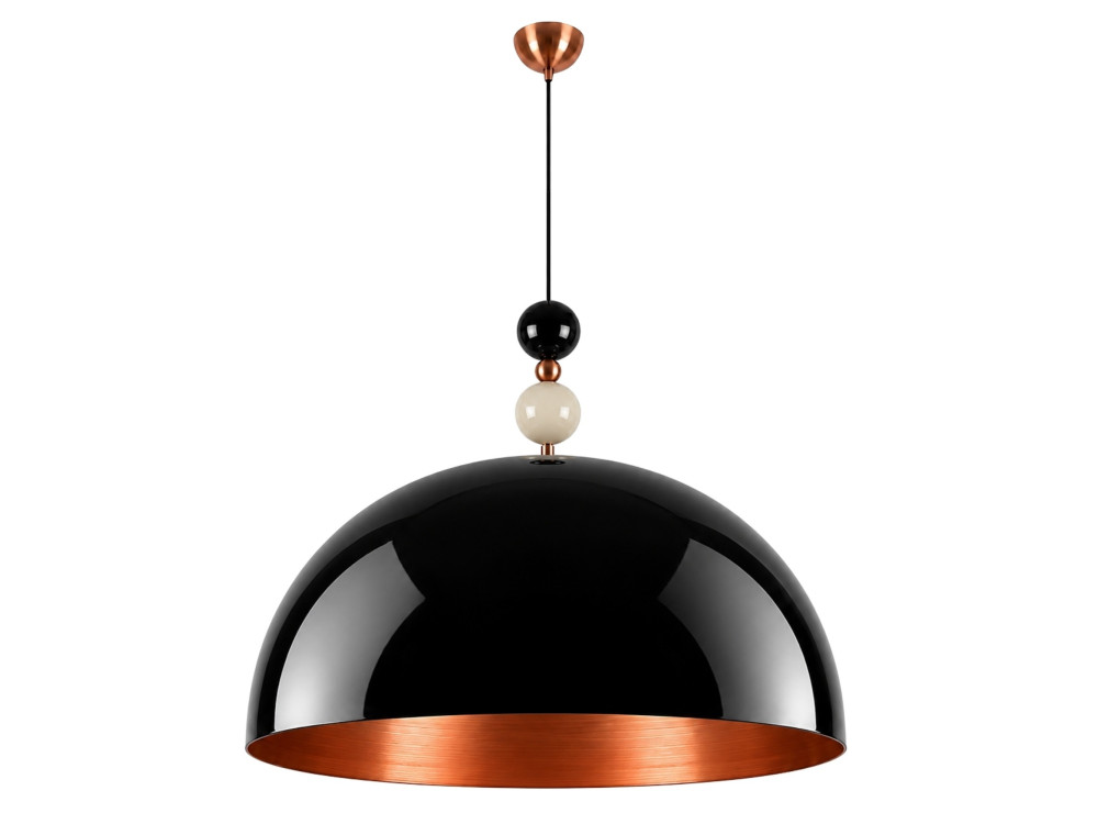 Metalowa lampa wisząca „Bubble” – 60 x 60 cm – czarna