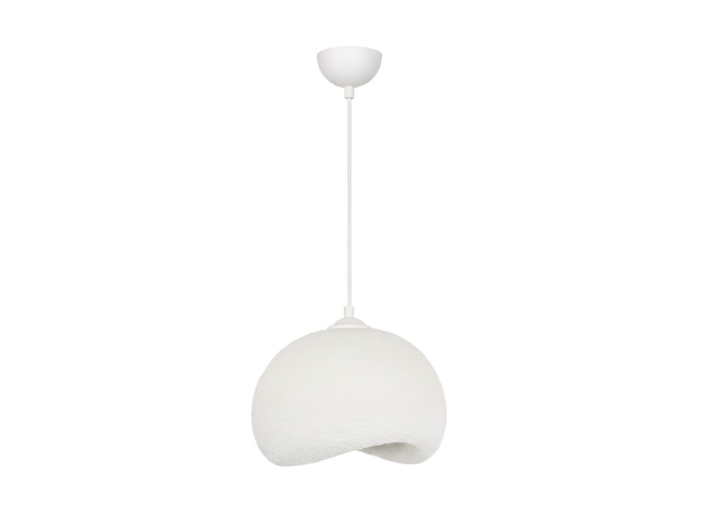 Metalowa lampa wisząca „Yontu” – 34 x 29 x 120 cm – biała