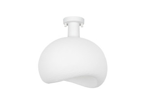 Metalowa lampa sufitowa „Yontu” – 34 x 29 x 33 cm – biała