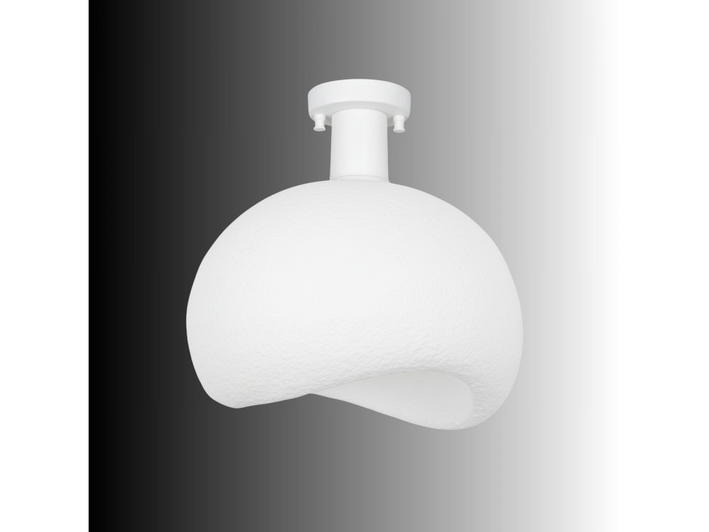 Metalowa lampa sufitowa „Yontu” – 34 x 29 x 33 cm – biała