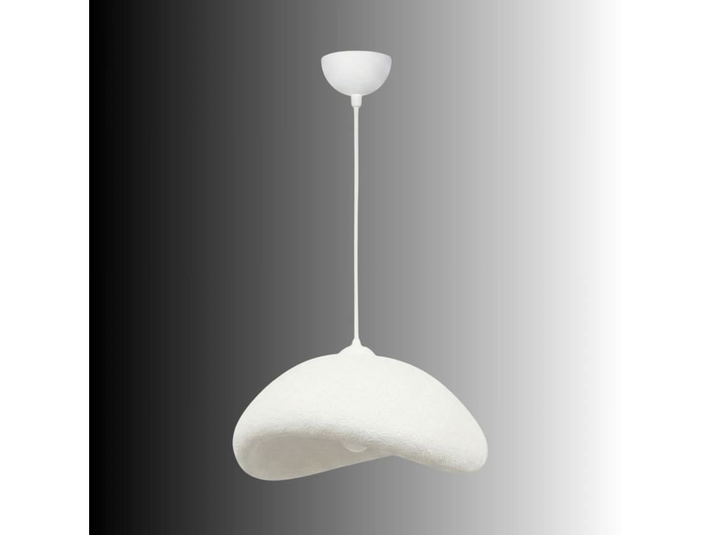 Metalowa lampa wisząca „Luna” – 52 x 40 x 120 cm – biała