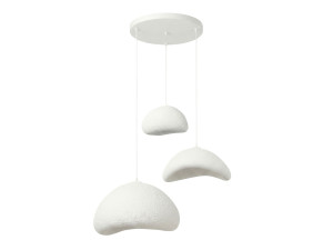 Metalowy żyrandol „Luna” – 82 x 50 cm – biały