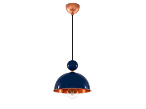 Metalowa lampa wisząca „Bubble” – 21 x 21 cm – granatowa