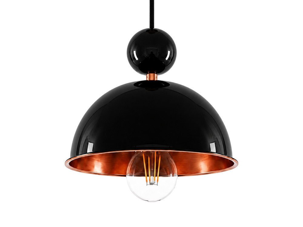 Metalowa lampa wisząca „Bubble” – 21 x 21 cm – czarna