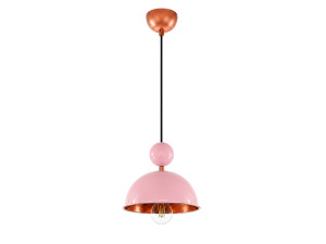 Metalowa lampa wisząca „Bubble” – 21 x 21 cm – różowa