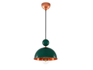 Metalowa lampa wisząca „Bubble” – 21 x 21 cm – ciemnozielona