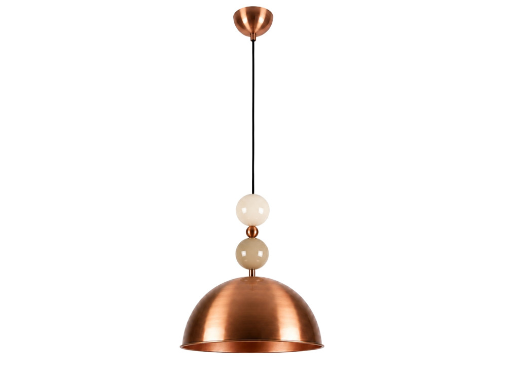 Metalowa lampa wisząca „Bubble” – 31 x 31 cm – miedź