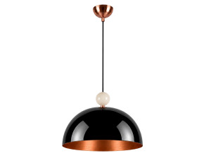 Metalowa lampa wisząca „Bubble” – 40 x 40 cm – czarna