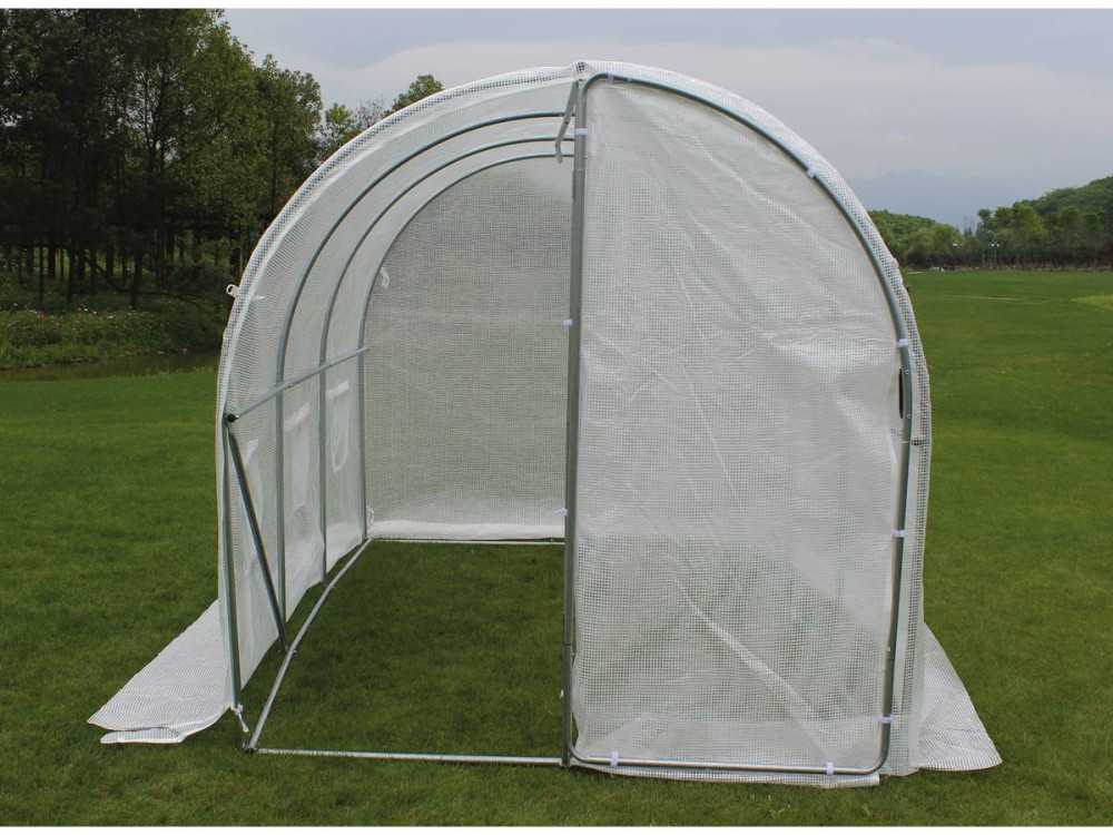 Szklarnia-tunel ogrodowy z drzwiami "Mimosa" - 180 g/m² - 6 m² - 3 x 2 x 2 m