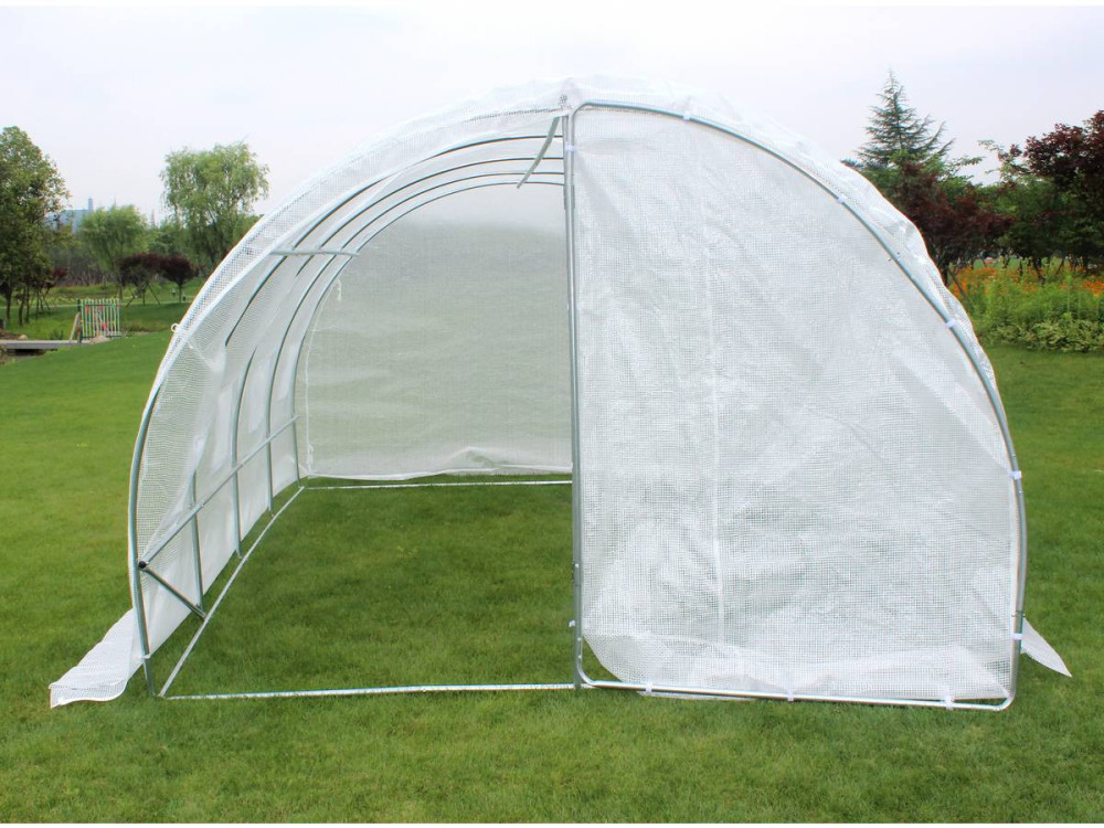 Szklarnia-tunel ogrodowy "Mimosa" z drzwiami - 180 g/m² - 12 m² - 4 x 3 x 2 m