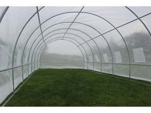 Szklarnia-tunel ogrodowy z drzwiami "Mimosa" - 180 g/m² - 24 m² - 8 x 3 x 2 m 2