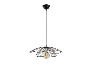 Metalowa lampa wisząca „Tel” – 50 x 50 cm – czarna
