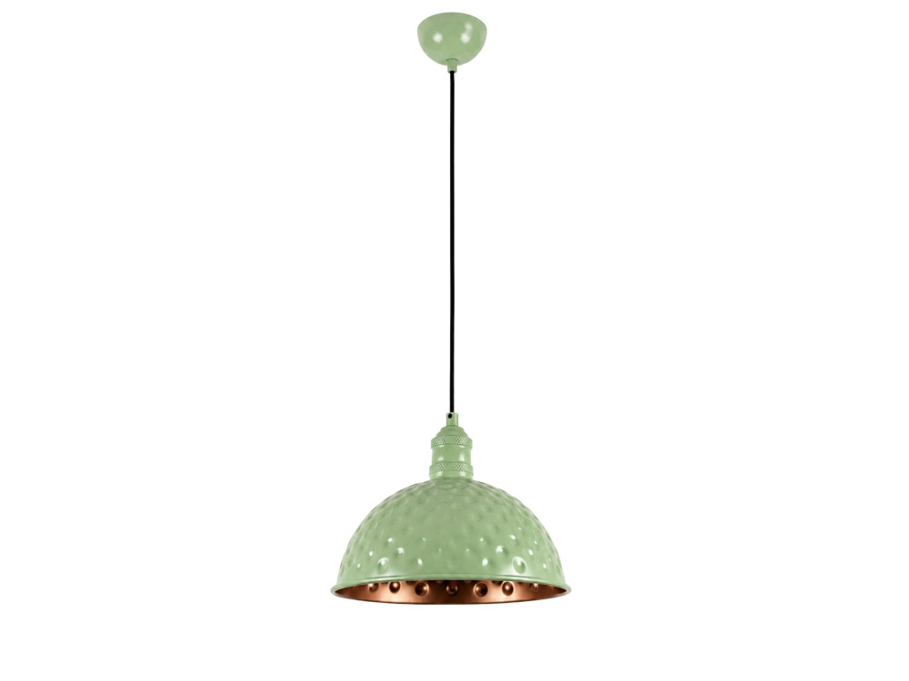 Metalowa lampa wisząca „Echo” – 26 x 26 cm – kolor miętowy