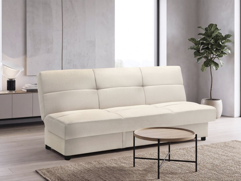 Sofa Clic-Clac "Enzo" - 186 x 80 x 87 cm - 3-osobowa - Beżowa