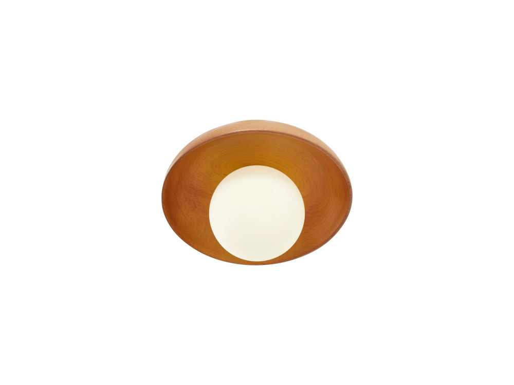 Drewniana lampa sufitowa „Hant-T” – dąb / biały