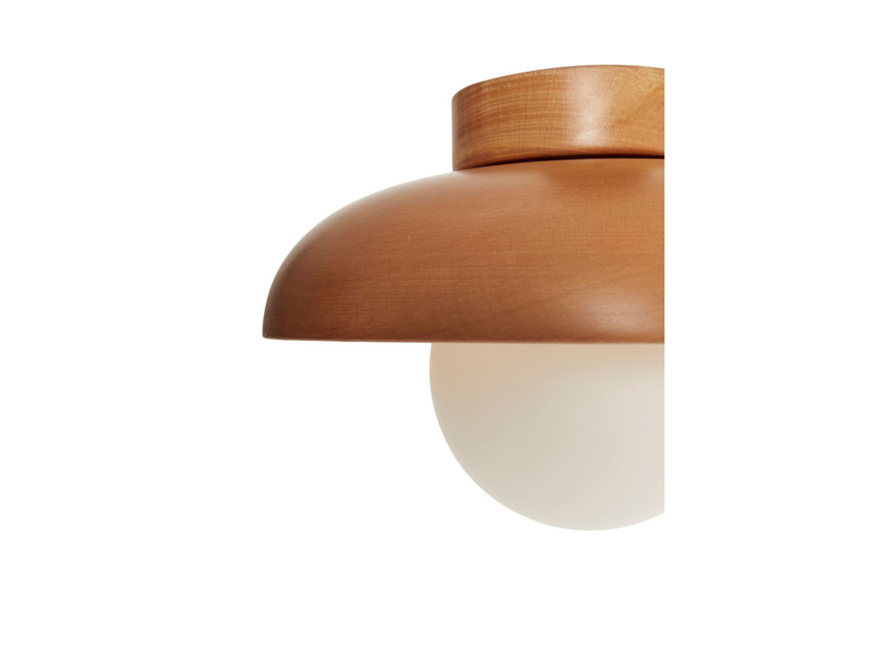 Drewniana lampa sufitowa „Hant-T” – dąb / biały
