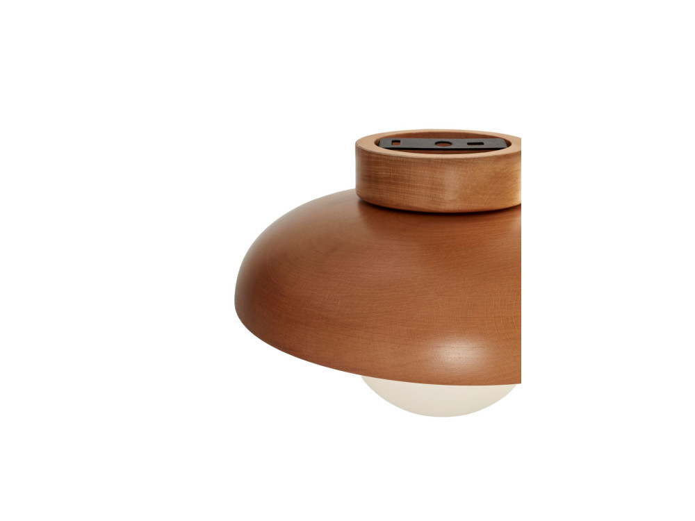 Drewniana lampa sufitowa „Hant-T” – dąb / biały