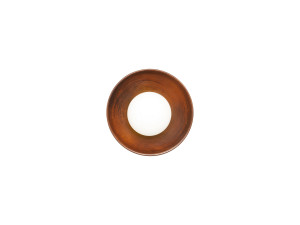Drewniana kinkiet „Hand-S” – orzech / biały