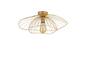Metalowa lampa sufitowa „Mantar” – 52 x 52 cm – złota
