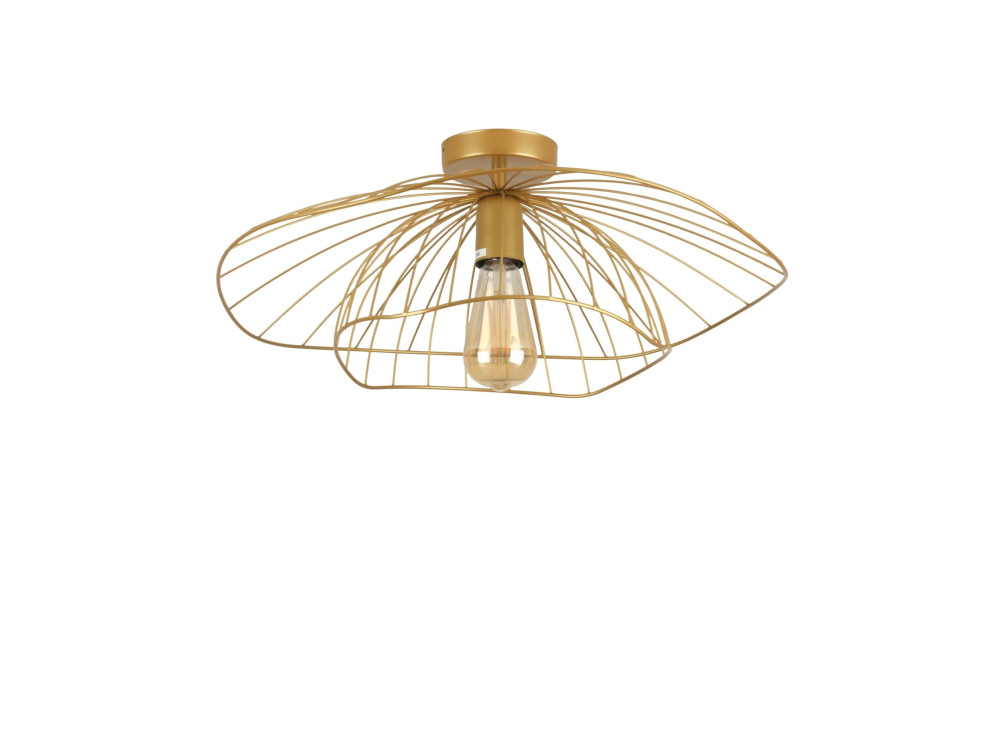 Metalowa lampa sufitowa „Mantar” – 52 x 52 cm – złota