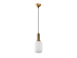 Metalowa lampa wisząca „Asker” – 13 x 13 cm – w kolorze złotym