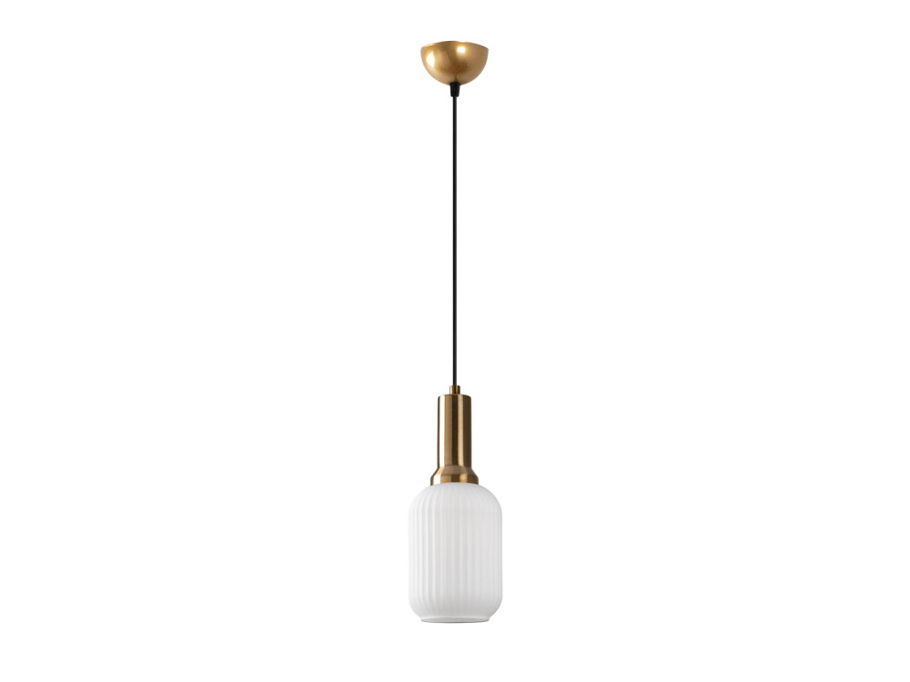 Metalowa lampa wisząca „Asker” – 13 x 13 cm – w kolorze złotym