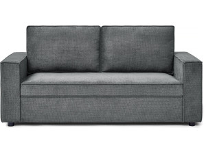 Sofa rozkładana materiałowa "Clara" express - 185 x 90 x 88 cm - Szara