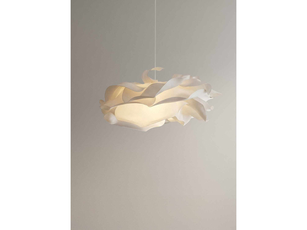 Plastikowa lampa wisząca „MOD0009” – 58 x 58 cm – biała