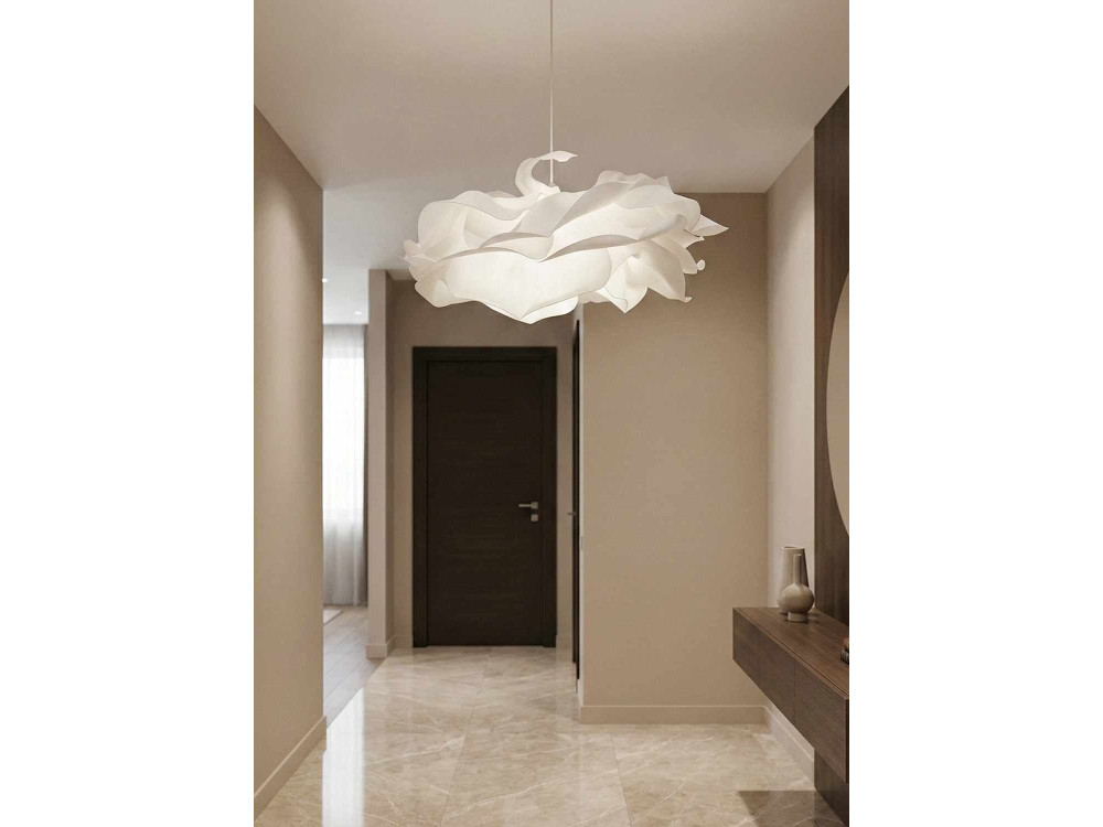 Plastikowa lampa wisząca „MOD0009” – 58 x 58 cm – biała