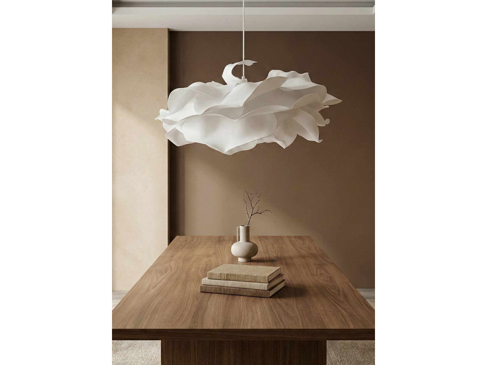 Plastikowa lampa wisząca „MOD0009” – 58 x 58 cm – biała
